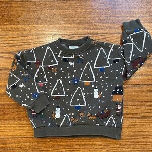 Zara Baby Festive Tree Pattern Sweatshirt  🎄